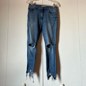 DL1961 women’s jeans size 28 skinny distressed Farrow instaslim ankle sku:3417